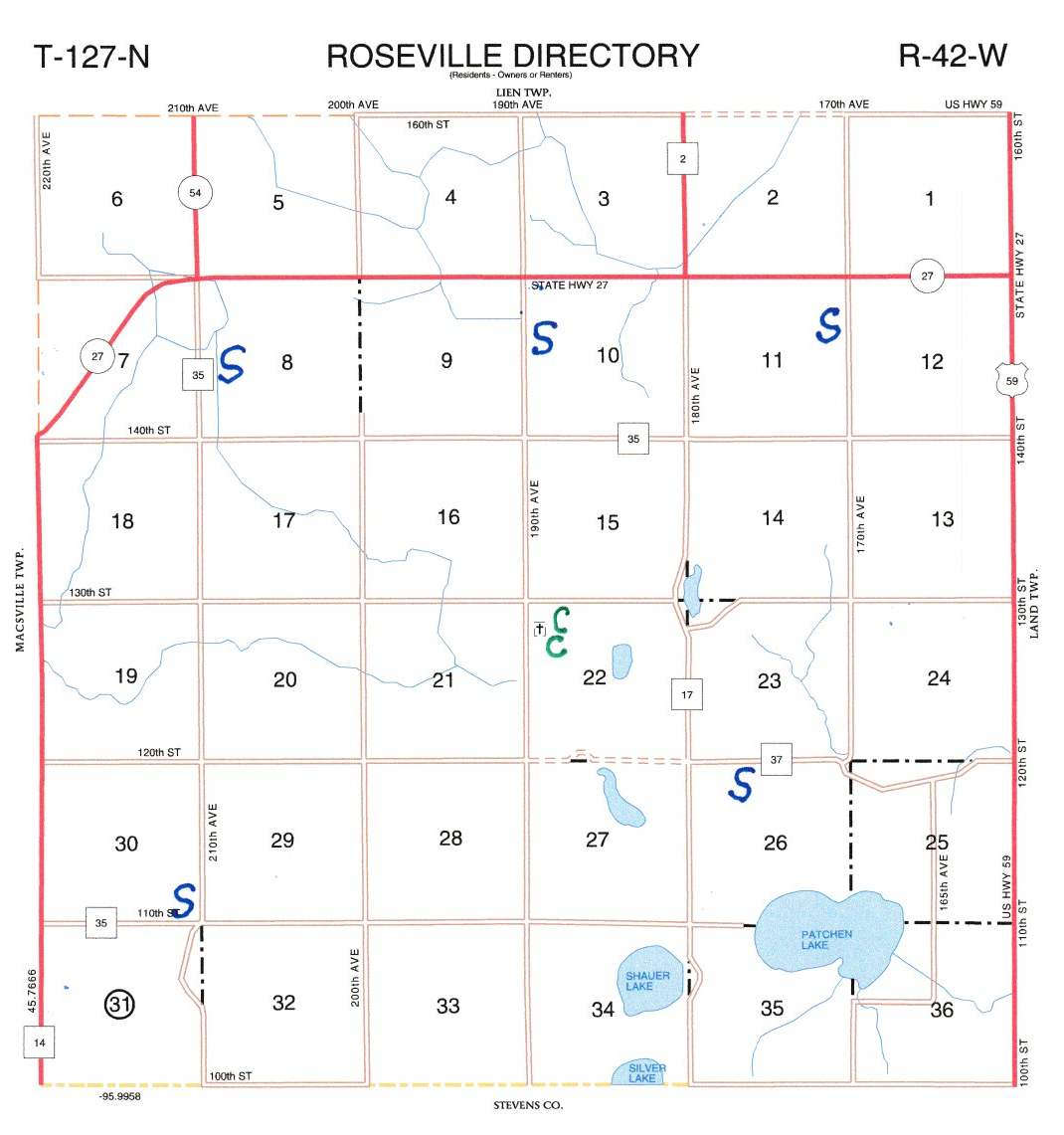 Roseville Township Schools and Cemeteries