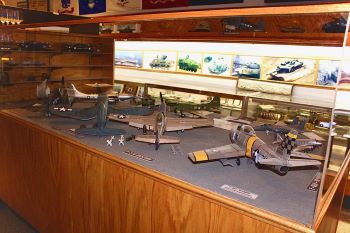 Display case of planes